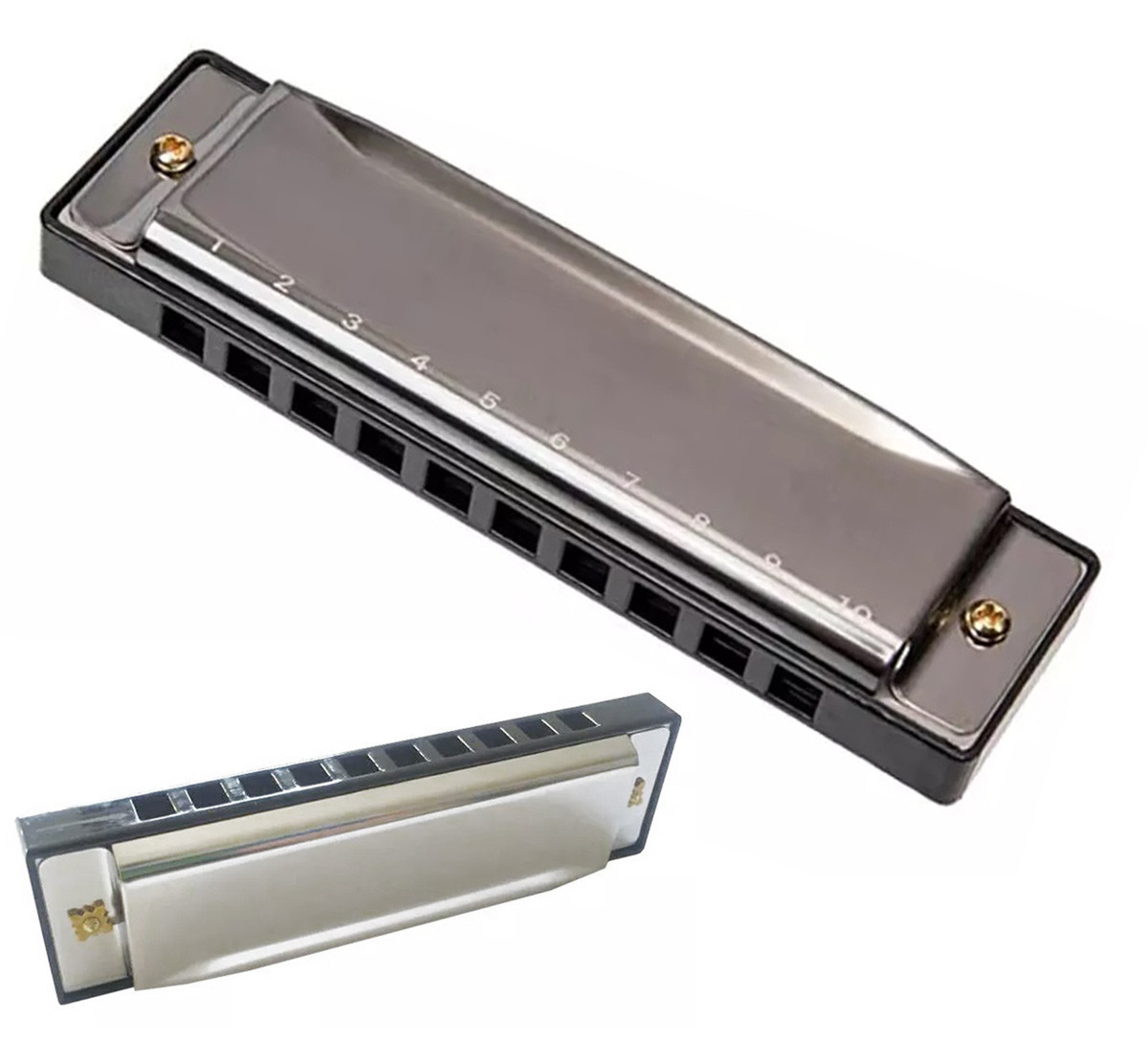Губная гармошка металлическая SiPL - фото4