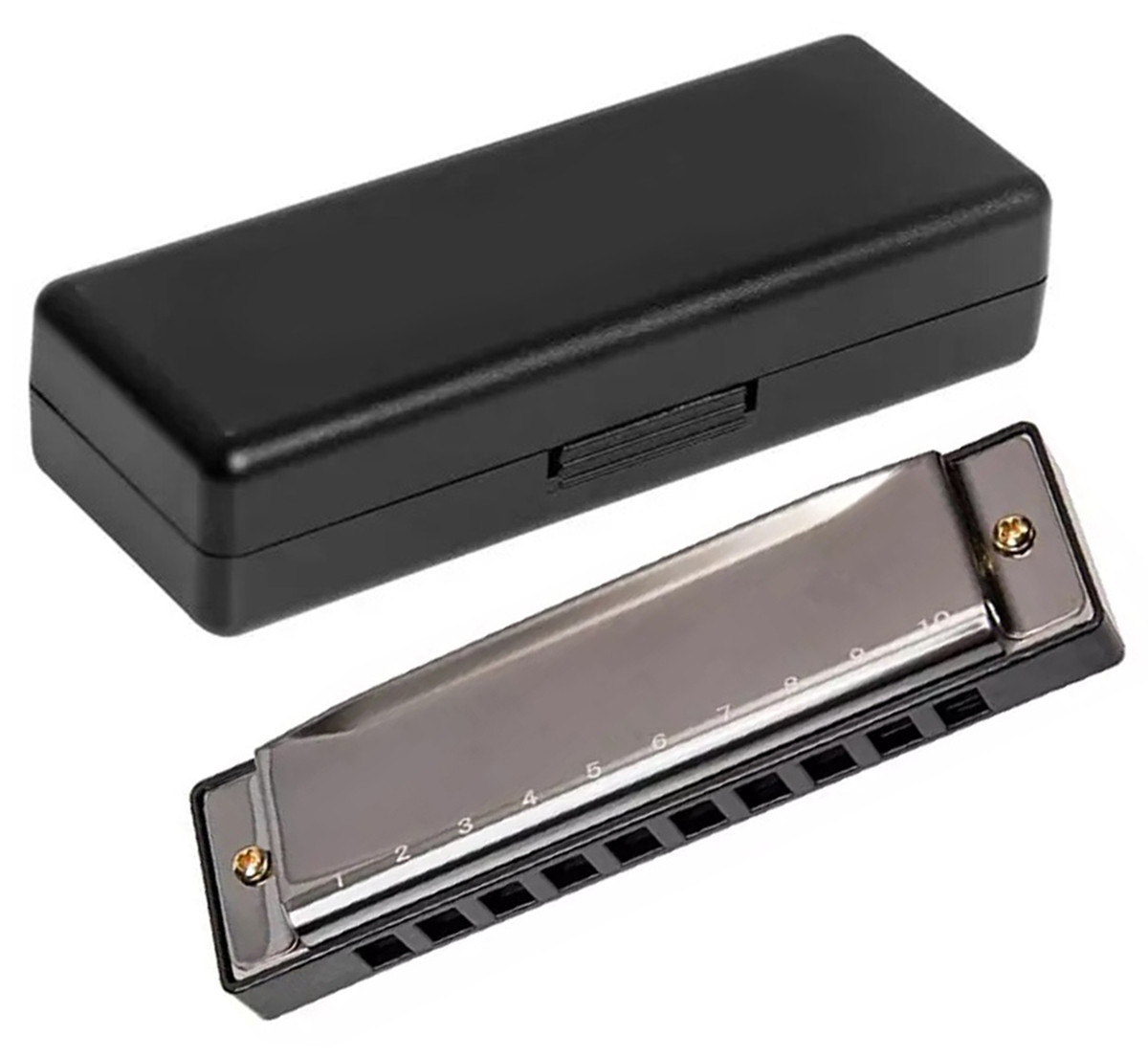 Губная гармошка металлическая SiPL - фото3